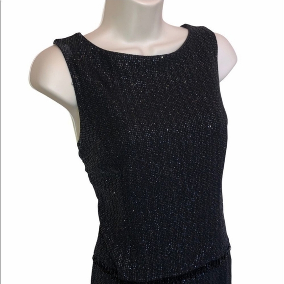 Social Circles Vintage Sparkling Evening Dress - Size 6P - Picture 2 of 11